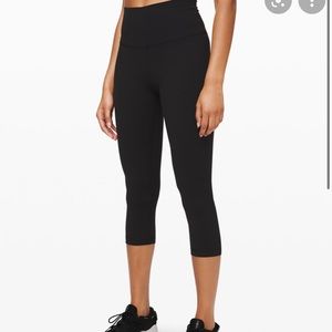 Lululemon cropped wunder under leggings